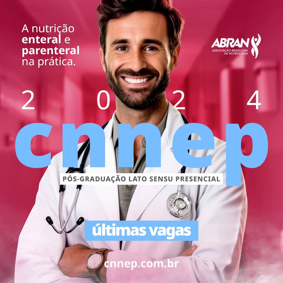 Curso Nacional de Nutrição Enteral e Parenteral - CNNEP, oferecido pela ABRAN